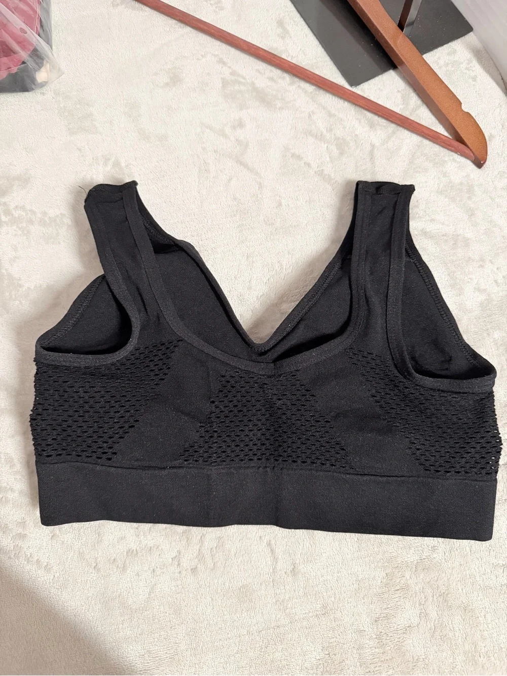 Seamless Wireless Black Bralettes set of (3) with Light Support